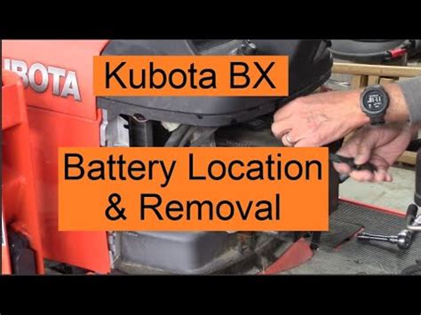 kubota mini excavator battery location|kubota bx battery location.